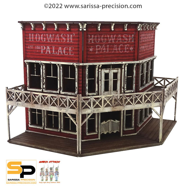 Old West Corner Saloon/Hotel II (28mm)
