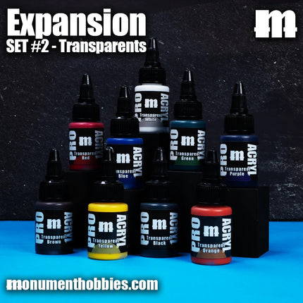 Pro Acryl Expansion set #2 - Transparent - 9 colours