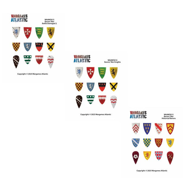 Barons War Shield Decals 02 - Knights