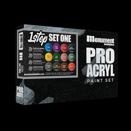 Pro Acryl 1-Step Paint Set One (12 x 22ml)