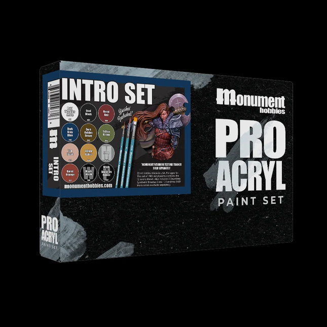 Pro Acryl Intro set - 12 colours&3 brushes