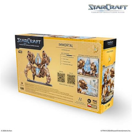 StarCraft Immortal Protoss uitbreidingsset met gedetailleerde modellen en kleurrijke details voor fans van het spel