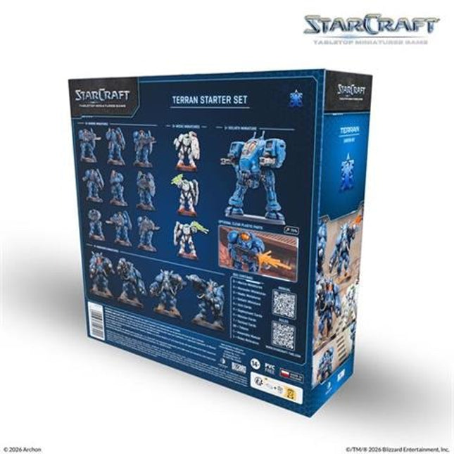 StarCraft Terran Starterset met speelkaarten en accessoires voor bordspellen en verzamelen, in kleurrijk design