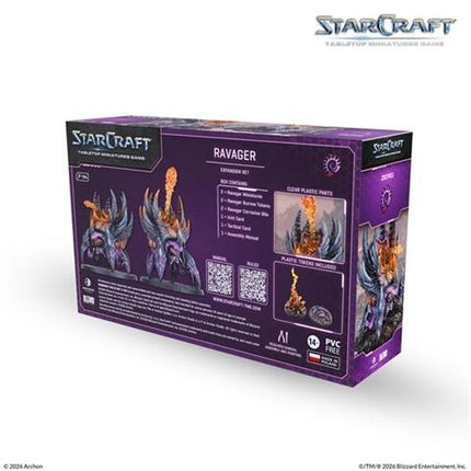 Zerg Ravager uit StarCraft Expansion Set, gedetailleerde model met tentakels en agressieve houding, geschikt voor verzamelingen en spellen