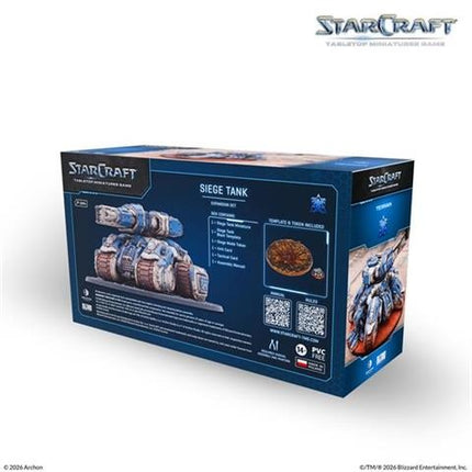 StarCraft Siege Tank Terran uitbreidingsset met gedetailleerde model en accessoires, geschikt voor verzamelingen en speelsets