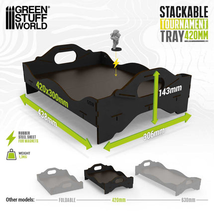 Stackable tournament tray 420mm (1 tray)