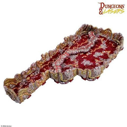Pre-geverfd Carnage Tract terrain van Dungeons&Lasers, gedetailleerde PrismaCast schaalmodel voor bordspellen en miniaturen.