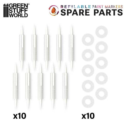 Refills for refillable marker pens 1mm (10pc)