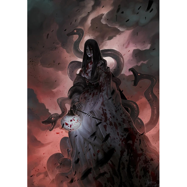 All Hallows' Eve Slaughter Fest evenement van Een Kleine Wereld met griezelige horror-testen en spooky decoraties in de afbeelding