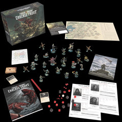 Starterset Trench Crusade Carcass Front met modelonderdelen en accessoires voor het bouwen van een gedetailleerd miniatuur.