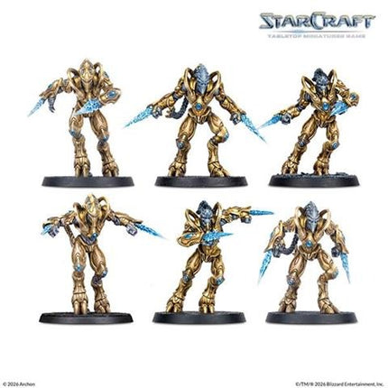 StarCraft Protoss Starterset met miniaturen en speelstukken voor bord- en kaartspellen, door StarCraft.