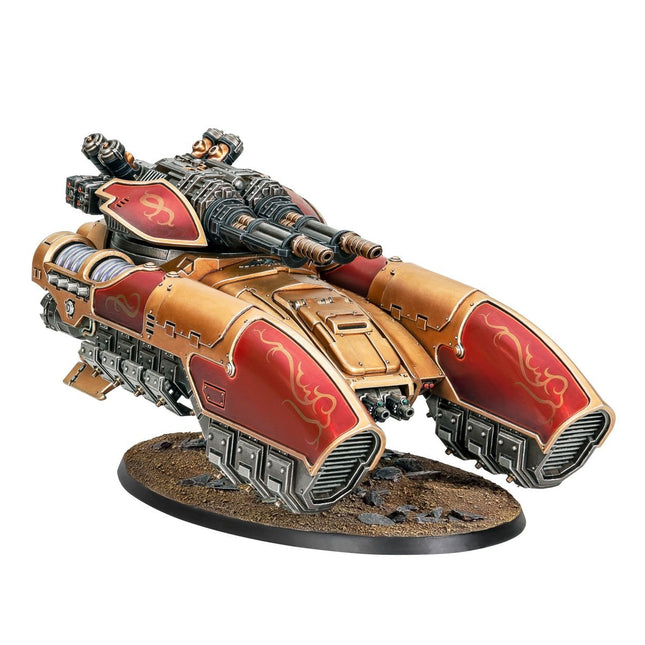 Adeptus Custodes Caladius Annihilator Grav-Tank model van Warhammer 40.000, gedetailleerd miniatuur met futuristische legeronderdeel