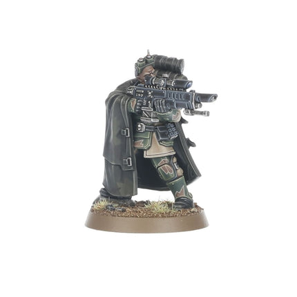 Imperium Warhammer 40.000 Astra Militarum Karskin soldaat in uniform, gedetailleerd model voor tabletop spellen