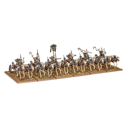 Tomb Kings van Khemri van The Old World, Host of Nehekhara legeronderdeel met beeld van miniaturen en oorlogsgerei.