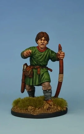 Miniatuur van Dark Age boogschutters en slingeraars van Victrix, gedetailleerde figuren voor historische tafelspellen