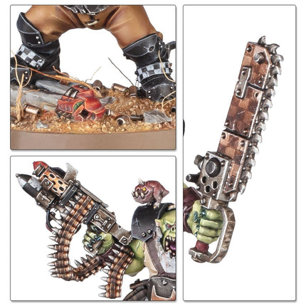 Warhammer 40.000 starterset met Orks, inclusief miniaturen, handleiding en accessoires voor beginners in tabletop spellen