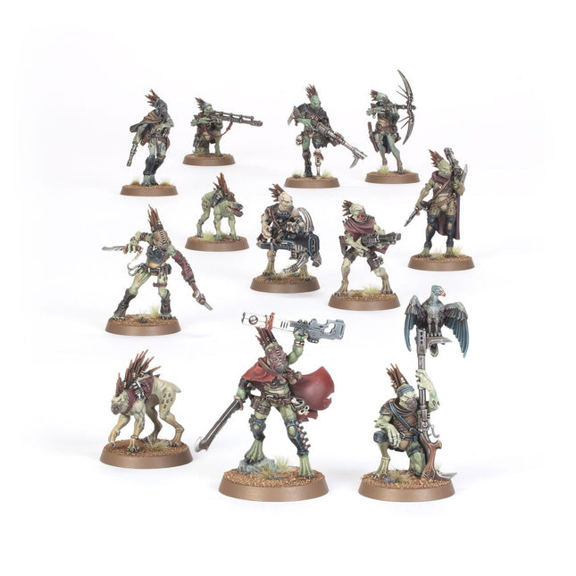 Warhammer 40.000 T'au Empire Kroot Farstalkers Xenos miniatuur, gedetailleerd model voor bordspellen en collectie