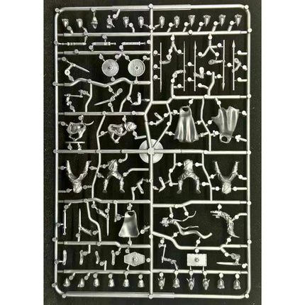 Miniatuur van ongewapende ruiters uit de Dark Ages, Wargames Atlantic, met details van historische cavalerie in natuurlijke houding