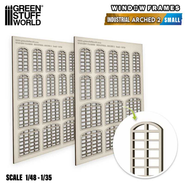 Window Frames - Industrial Arched 2 - Small