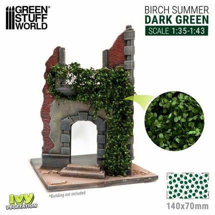 Ivy Foliage Birch Summer Dark Green 1:35-1:43