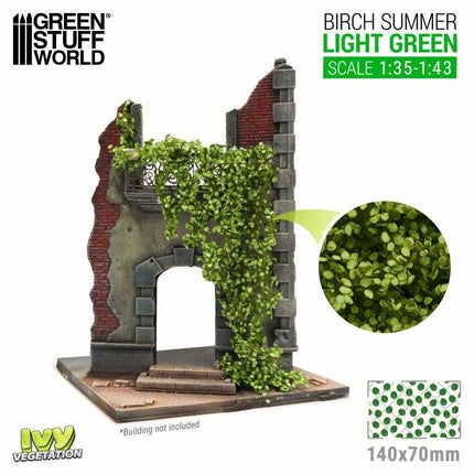 Ivy Foliage Birch Summer Light Green 1:35-1:43