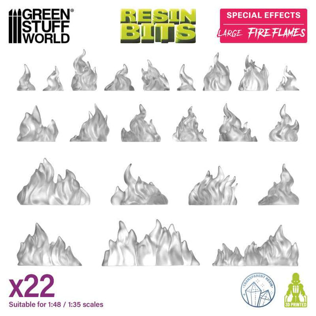 3D Print - Special Effects - Large Fire Flames