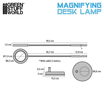 Magnifying Desk Lamp White