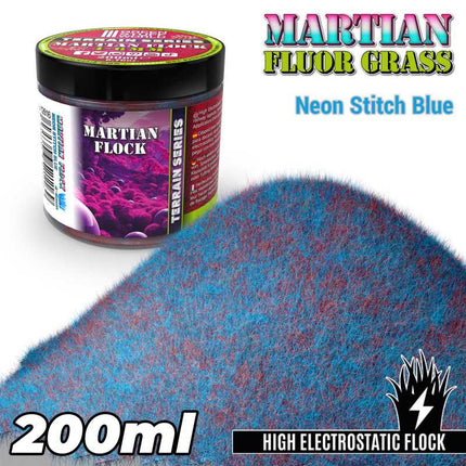 Martian grass flock Stitch Blue 4-6mm 200ml