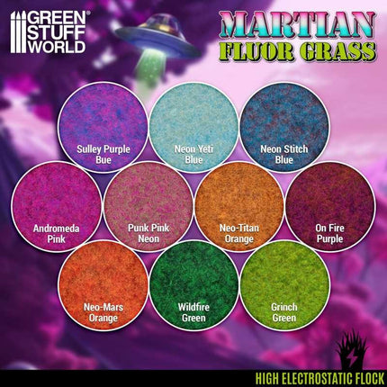 Martian grass flock PunkPink Neon 4-6mm 200ml