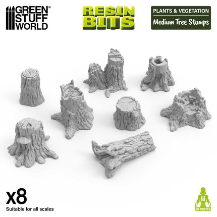 3D - Plants - Medium Tree Stumps