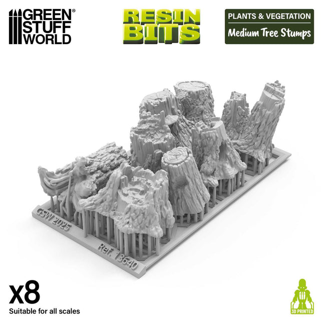 3D - Plants - Medium Tree Stumps