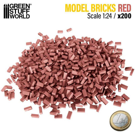 Miniatuur stenen Rood (200st) 1:24