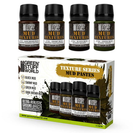 Mud textures set 30ml (4st)