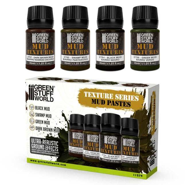 Mud textures set 30ml (4st)