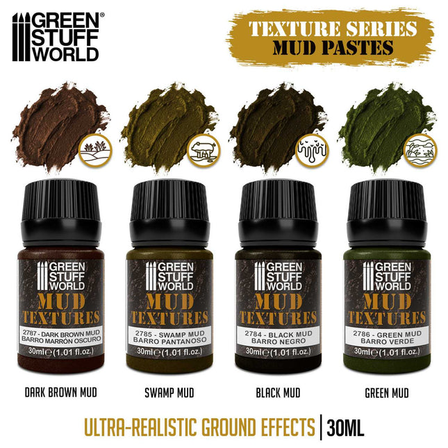 Mud textures set 30ml (4st)