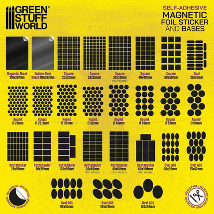 Oval Magnetic Sheet (zelfklevend) - 120x92mm