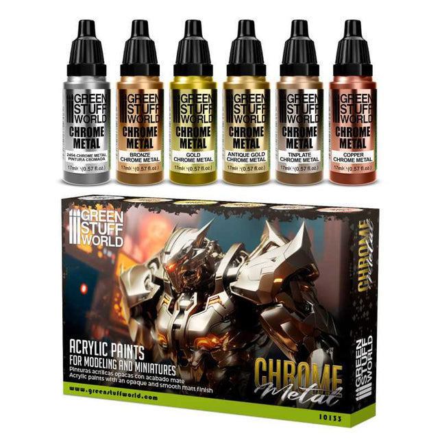 Chrome paint set (6 colours)