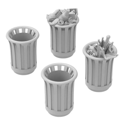 3D Printed Park Trash Cans - Round