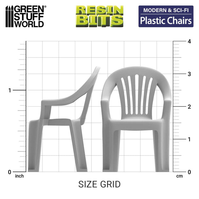 3D Print Set - Plastic chairs 1:35