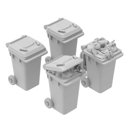 3D Printed Plastic Trash Bins