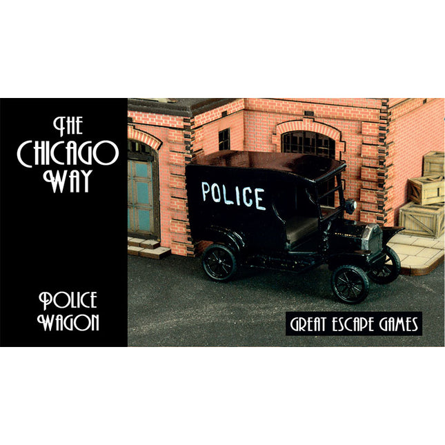 The Chicago Way Police Wagon Boxed Resin Car Set