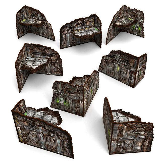 Pre-painted Foldable L-Shaped Ruins 11th edition (Pack x8)
