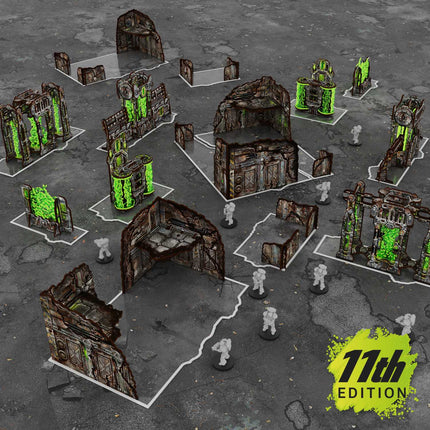 Pre-Painted Foldable Matched Play terrain pack 11th edition