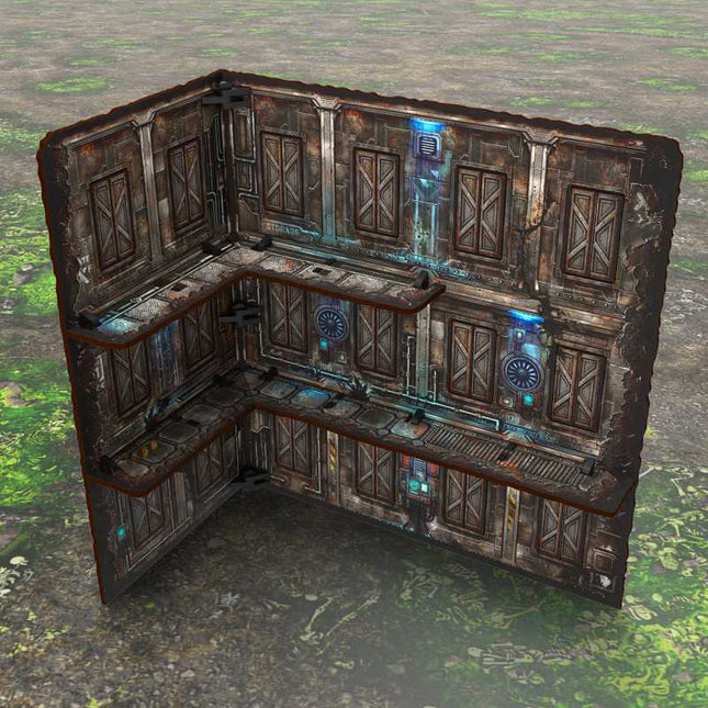 Pre-Painted Foldable WTC terrain Three-Story Ruin