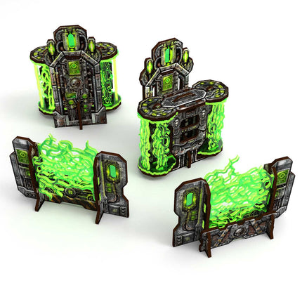 Pre-painted Plasma Walls and Cogitator Relay Tower 11th edition