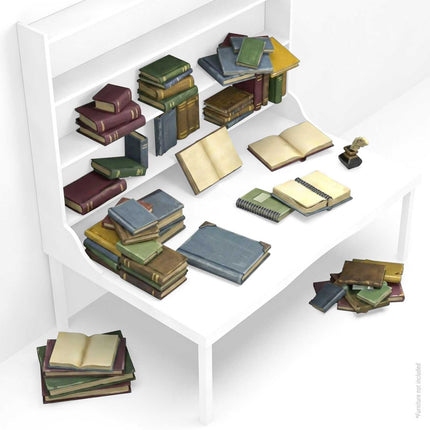 3D Print Set - Resin books 1:35