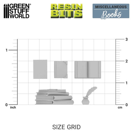 3D Print Set - Resin books 1:35