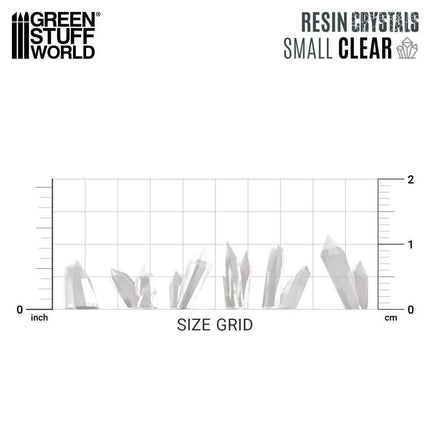 3D Printed Clear Crystals Small