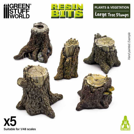 Large tree stumps 5pc