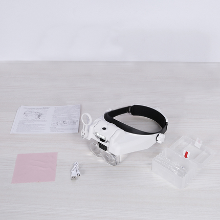 SBR hoofdloep LED + USB oplaadbaar